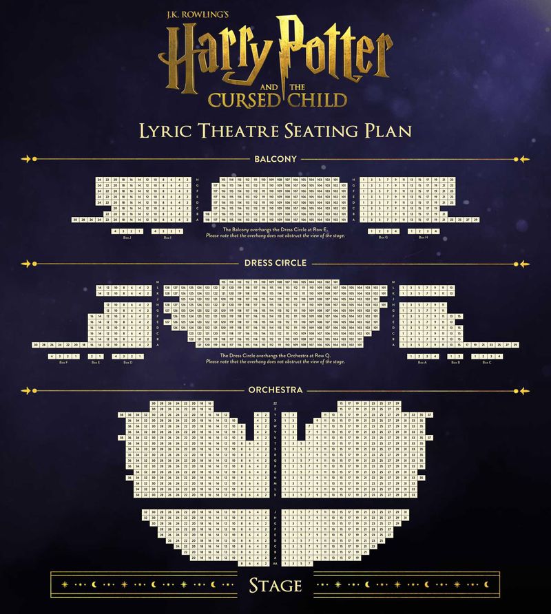 Seating Chart and Best Seats at The Lyric Theatre Broadway